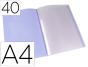 Capa catalogo liderpapel 40 bolsas polipropileno din a4 lavanda opaco - Preview