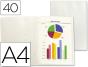 Capa catalogo liderpapel 40 bolsas polipropileno din a4 traslucida transparente - Preview