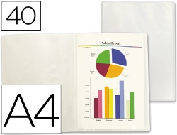 Capa do artigo Capa catalogo liderpapel 40 bolsas polipropileno din a4 traslucida transparente