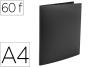 Capa catalogo liderpapel 60 bolsas polipropileno din a4 preto opaco - Preview