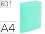 Capa catalogo liderpapel 60 bolsas polipropileno din a4 verde maçã opaco - Preview