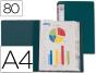 Capa catalogo liderpapel 80 bolsas din a4 verde - Preview