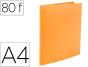 Capa catalogo liderpapel 80 bolsas polipropileno din a4 laranja fluor opaco - Preview
