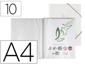 Capa do artigo Capa catalogo liderpapel com espiral 10 bolsas polipropileno din a4 transparente