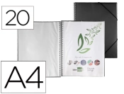 Capa do artigo Capa catalogo liderpapel com espiral 20 bolsas polipropileno din a4 preto