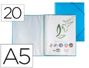 Capa do artigo Capa catalogo liderpapel com espiral 20 bolsas polipropileno din a5 azul