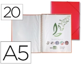 Capa do artigo Capa catalogo liderpapel com espiral 20 bolsas polipropileno din a5 vermelha
