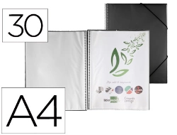 Capa do artigo Capa catalogo liderpapel com espiral 30 bolsas polipropileno din a4 preto