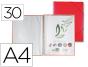 Capa catalogo liderpapel com espiral 30 bolsas polipropileno din a4 vermelho - Preview