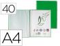 Capa catalogo liderpapel com espiral 40 bolsas polipropileno din a4 verde - Preview