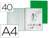 Capa do artigo Capa catalogo liderpapel com espiral 40 bolsas polipropileno din a4 verde