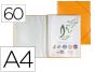 Capa catalogo liderpapel com espiral 60 bolsas polipropileno din a4 laranja - Preview