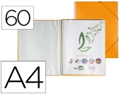 Capa do artigo Capa catalogo liderpapel com espiral 60 bolsas polipropileno din a4 laranja