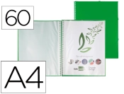 Capa do artigo Capa catalogo liderpapel com espiral 60 bolsas polipropileno din a4 verde