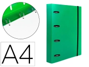 Capa do artigo Capa com recarga liderpapel a4 quadricula 5mm 100 folhas 80g polipropileno 4 aneis 25mm verde