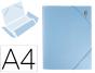 Light Blue Polypropylene A4 Elastic Cover - Preview