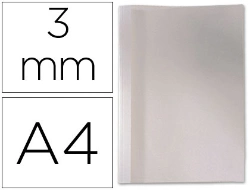 Capa do artigo GBC thermal binding cover in PVC and cardboard, 3 mm spine, box of 100 units.
