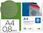 Capa de encadernacao liderpapel polipropileno din a4 0.8 mm verde pack de 50 unidades - Preview