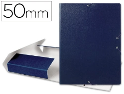 Capa do artigo Capa elasticos para projetos lombada 5 cm azul