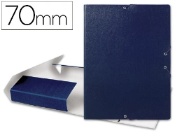 Capa do artigo Capa elasticos para projetos lombada 7 cm azul