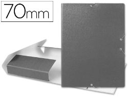 Capa do artigo Capa elasticos para projetos lombada 7 cm cinza