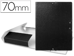 Capa do artigo Capa elasticos para projetos lombada 7 cm preta