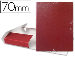 Capa do artigo Capa elasticos para projetos lombada 7 cm vermelha