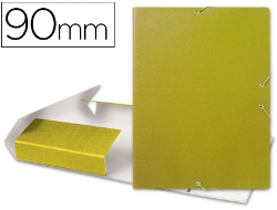 Capa do artigo Capa elasticos para projetos lombada 9 cm amarela