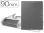 Elasticated cover for projects, spine 9 cm, gray. - Preview