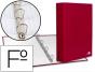 Capa liderpapel paper coat 4 aneis 40 mm forro pvc folio vermelho - Preview