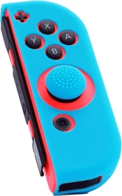 Capa do artigo Capa Silicone + Grip FR-TEC Azul - Joy-Con Direito Nintendo Switch