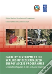 Capacity Development For Scaling Up Decentralized Energy Access