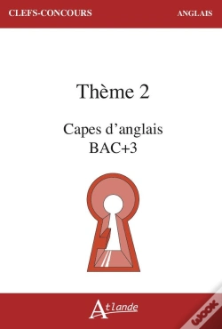 Capa do artigo Capes D'Anglais Bac + 3 Thème 2