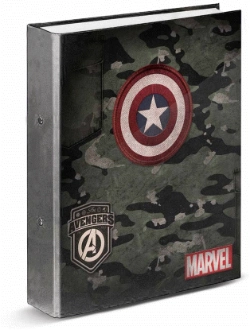 Capa do artigo Capitão América Army Pasta de 4 Anéis, Multicolorido
