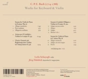 Capa do artigo Carl Philipp Emanuel Bach: Works for Keyboard & Violin - CD