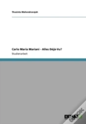 Capa do artigo Carlo Maria Mariani - Alles Da(C)Ja -Vu?