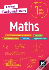 Carnet D'Automatismes : Maths ; 1re Bac Pro ; Livre Élève