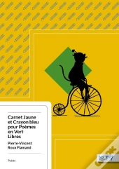 Carnet Jaune Et Crayon Bleu Pour Poèmes En Vert Libres