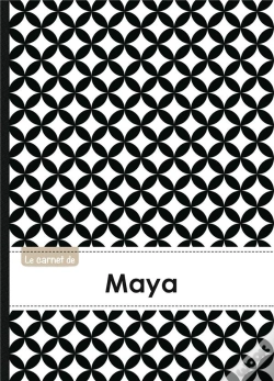 Capa do artigo Carnet Maya Lignes,96p,A5 Rondsnoiretblanc
