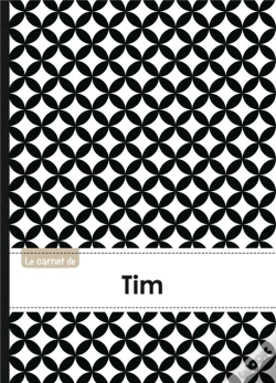 Capa do artigo Carnet Tim Lignes,96p,A5 Rondsnoiretblanc