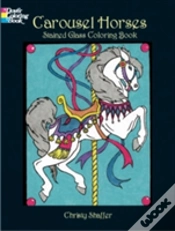 Capa do artigo Carousel Horses Stained Glass Coloring Book
