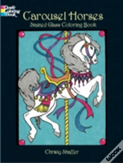 Capa do artigo Carousel Horses Stained Glass Coloring Book