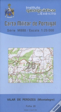 Capa do artigo Carta Militar de Portugal (esc.1:25,000) nº 20 - VILAR DE PERDIZES