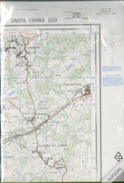 Capa do artigo Carta Militar de Portugal (esc.1:25,000) nº 210 - SANTA COMBA DÃO