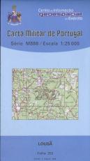 Carta Militar de Portugal (esc.1:25,000) nº 252 - LOUSÃ