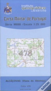 Capa do artigo Carta Militar de Portugal (esc.1:25,000) nº 478 - ALCAÇOVAS