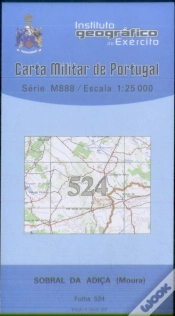 Capa do artigo Carta Militar de Portugal (esc.1:25,000) nº 524 - SOBRAL DA ADIÇA