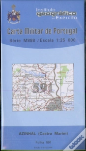 Capa do artigo Carta Militar de Portugal (esc.1:25,000) nº 591 - AZINHAL