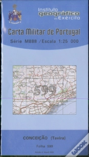 Capa do artigo Carta Militar de Portugal (esc.1:25,000) nº 599 - CONCEIÇÃO