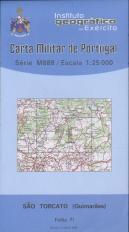 Carta Militar de Portugal (esc.1:25,000) nº 71 - SÃO TORCATO